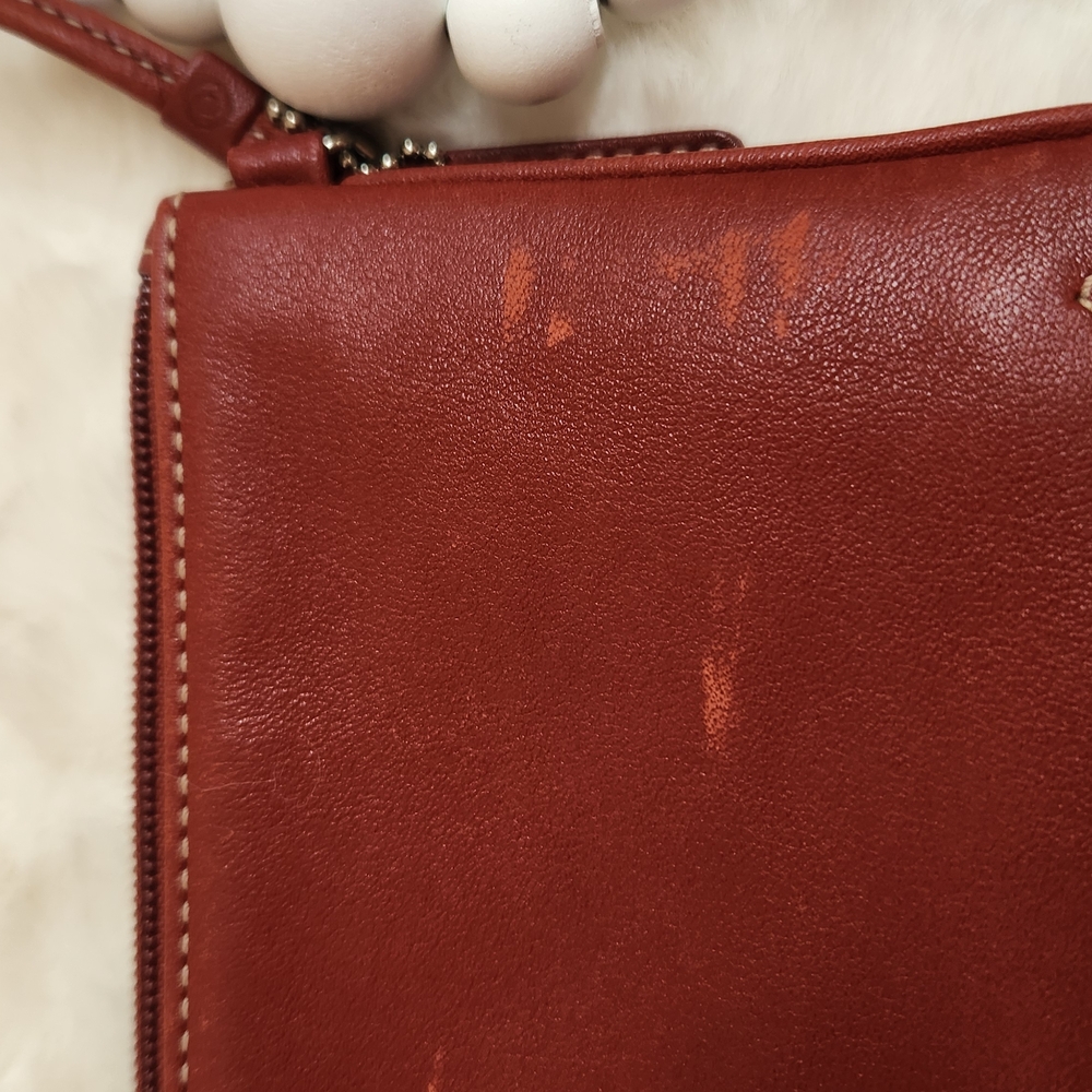 Coach Red Leather Wristlet - Picture 10 of 15